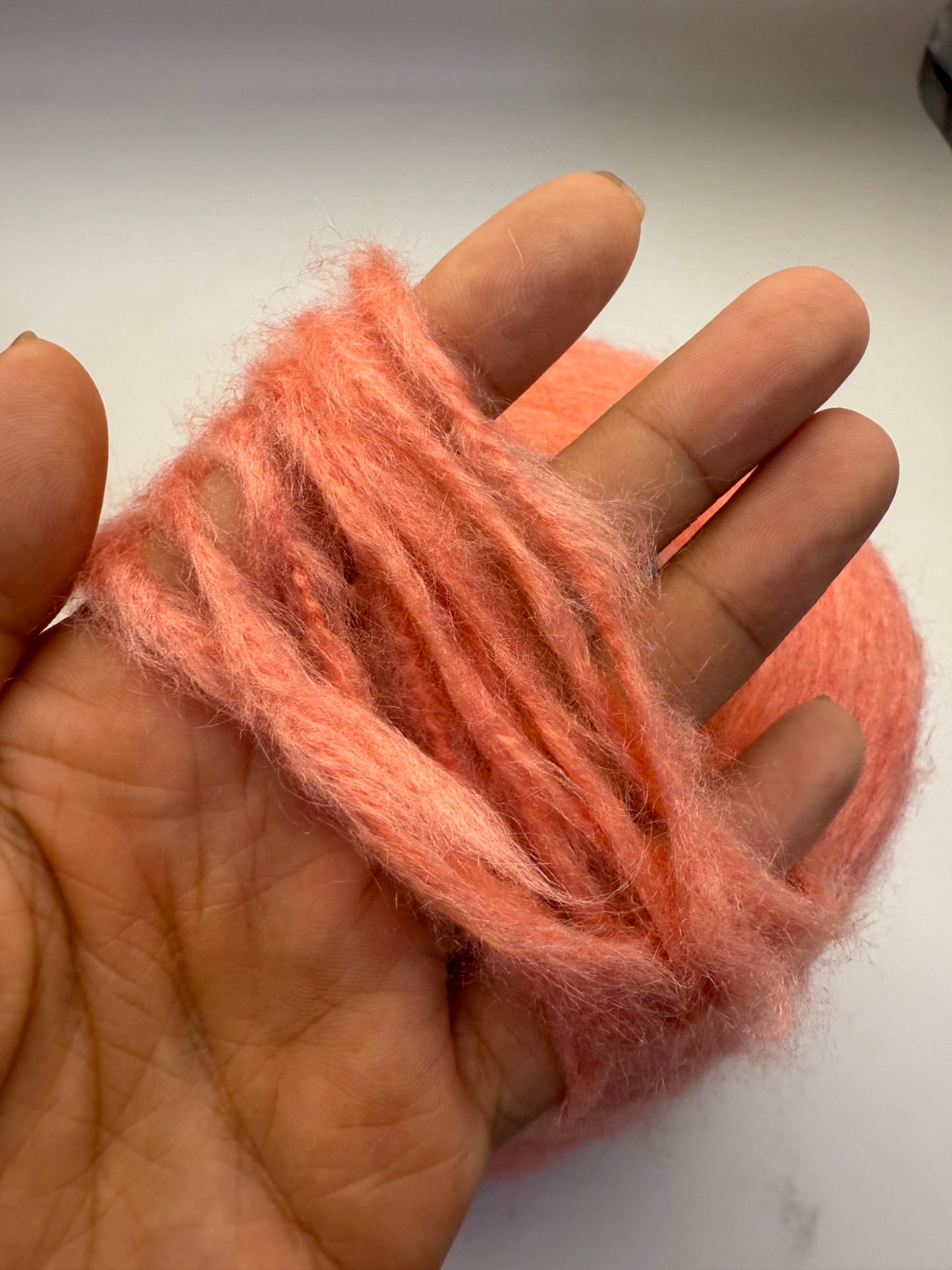 100% brushed silk - salmon
