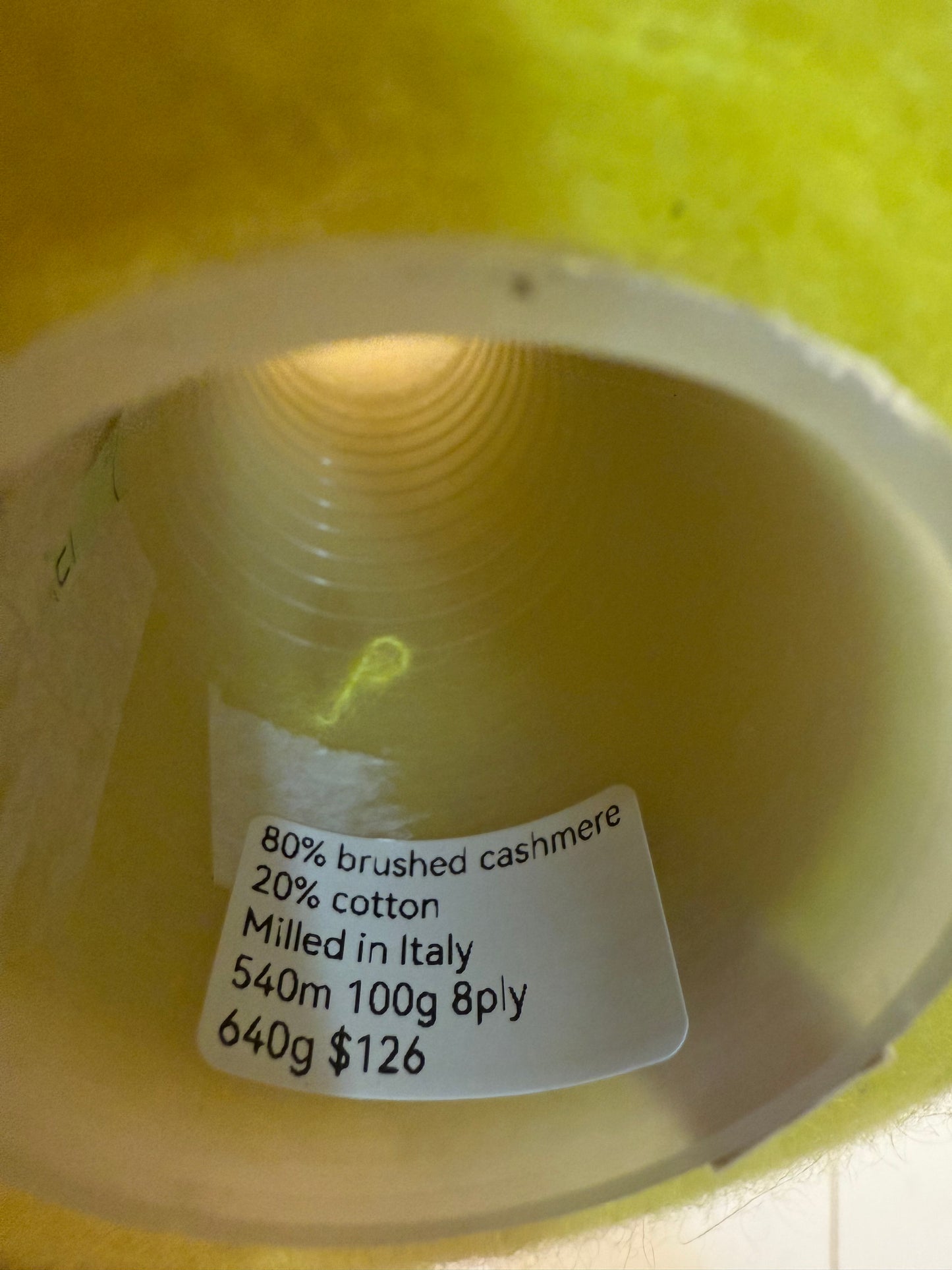 Cashmere cotton - lemon