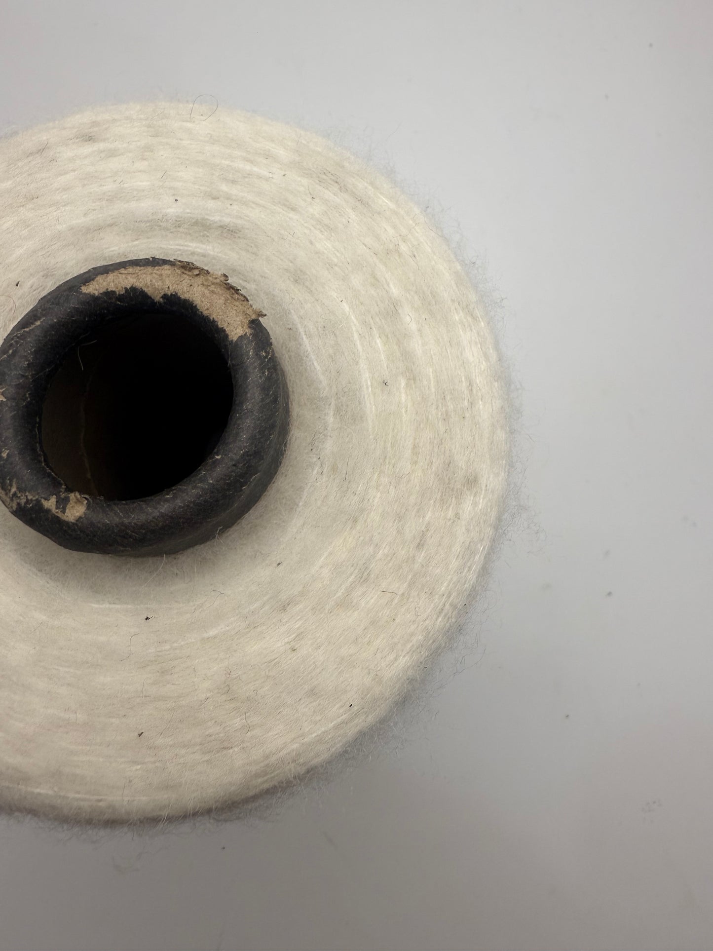 Brushed alpaca wool - white