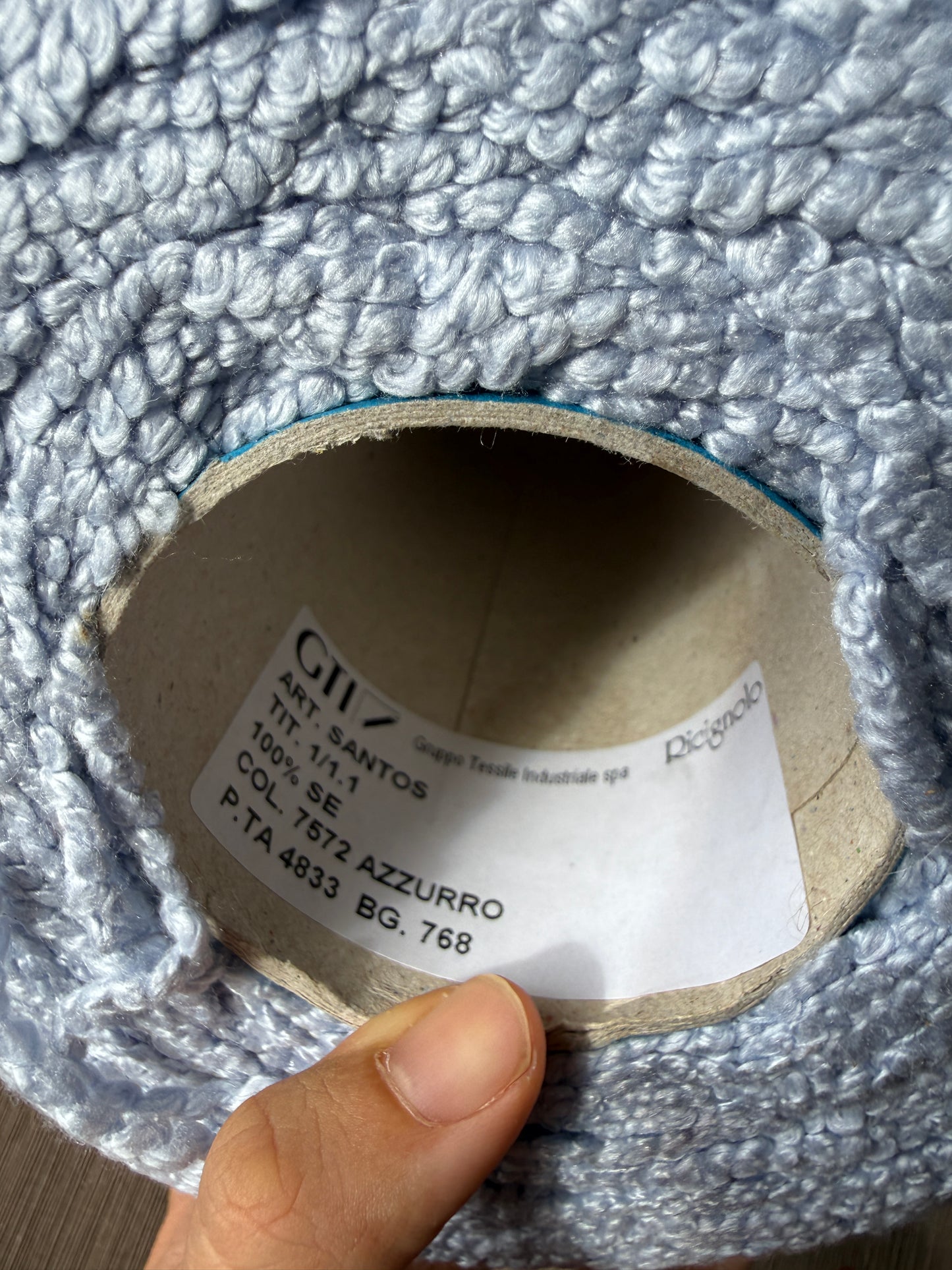 100% silk boucle