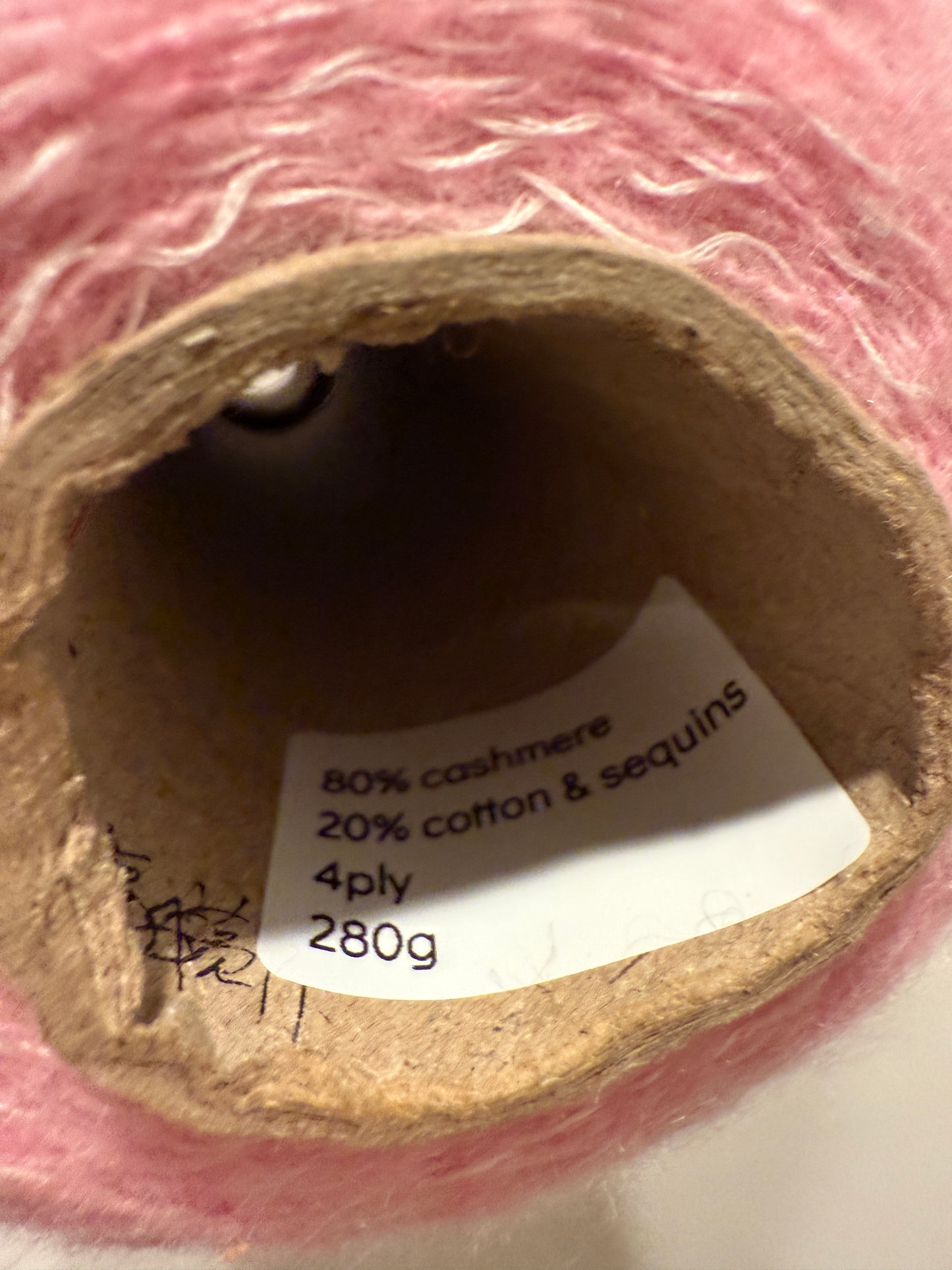 Brushed cashmere cotton - candy floss