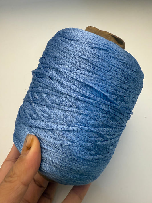 100% silk tape - sky blue