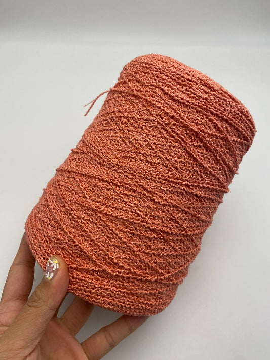 100% spun silk - peach
