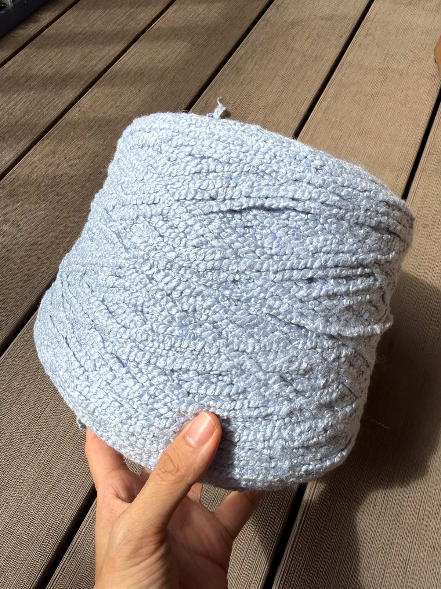 100% silk boucle