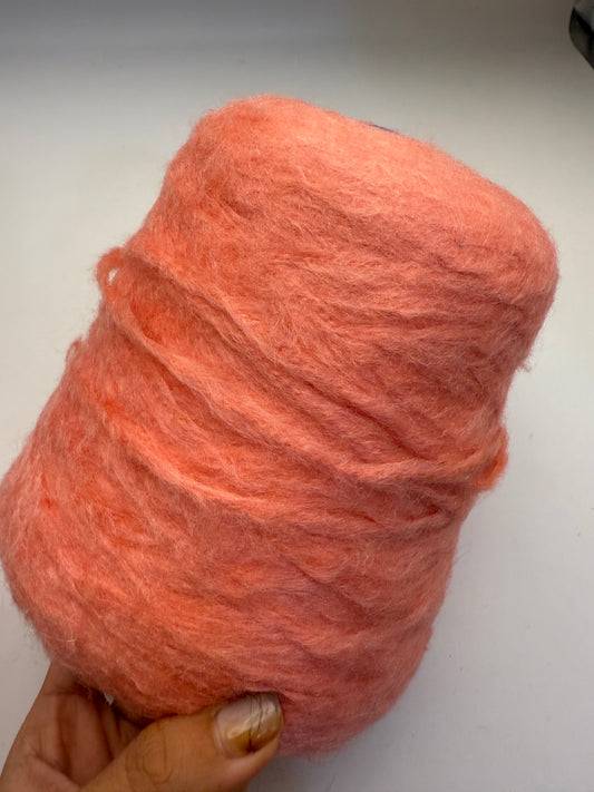 100% brushed silk - salmon