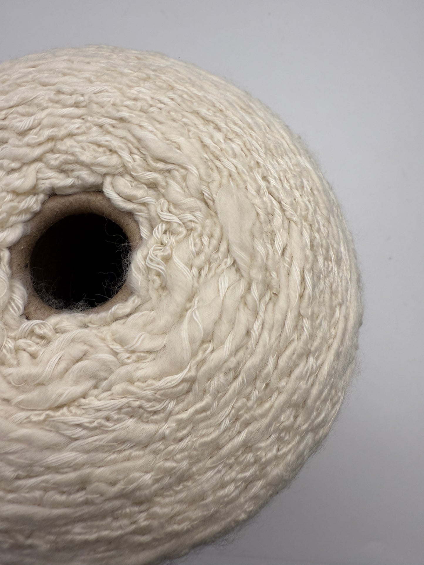Wool art yarn - white