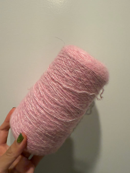 Brushed cashmere cotton - candy floss