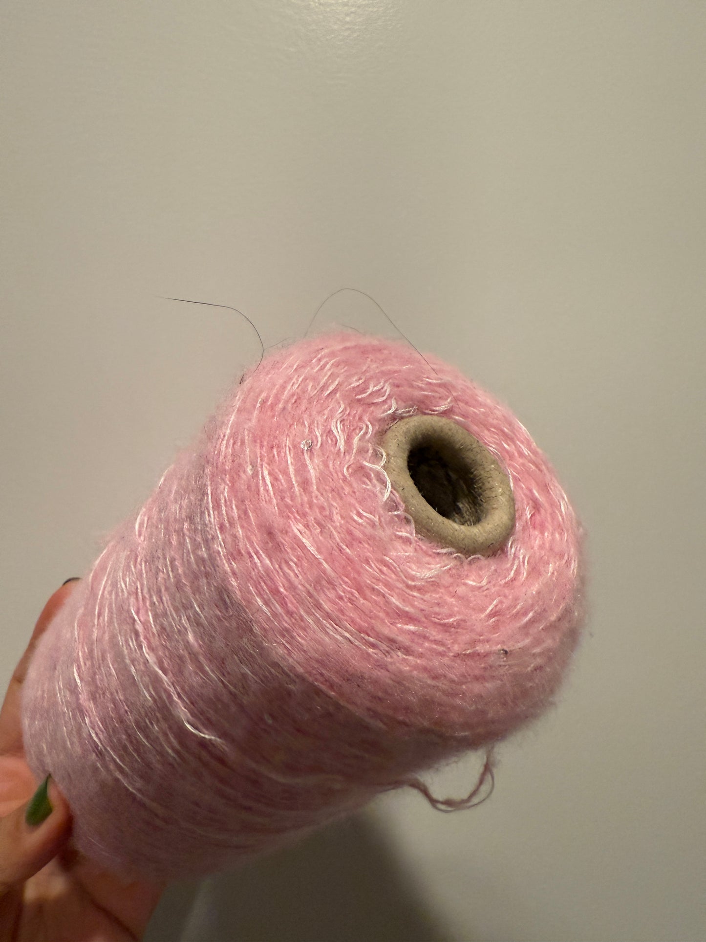 Brushed cashmere cotton - candy floss