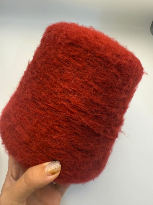 100% Brushed cashmere - blood