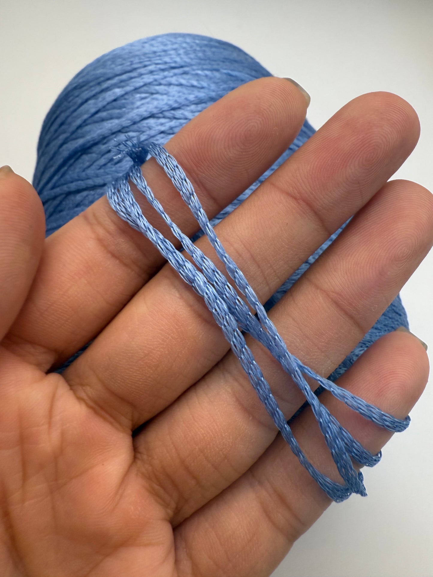 100% silk tape - sky blue