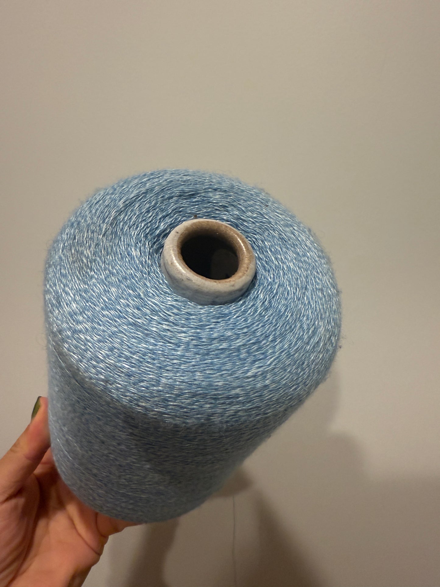 Linen merino - lake blue